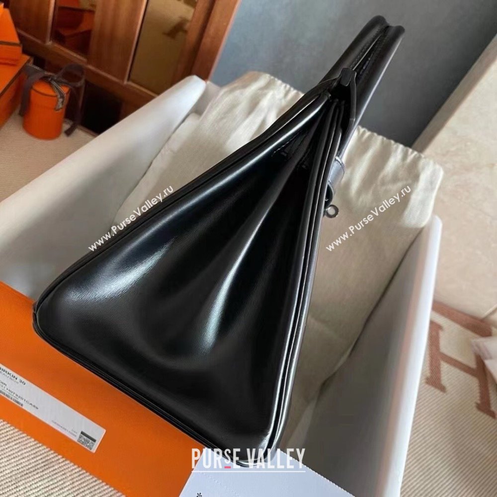 Hermes Birkin 25cm/30cm Bag in Original Box Leather CH89 Black/Black 2025 (Full Handmade) (XYA-25052609)
