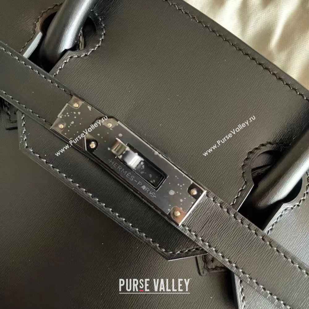 Hermes Birkin 25cm/30cm Bag in Original Box Leather CH89 Black/Black 2025 (Full Handmade) (XYA-25052609)