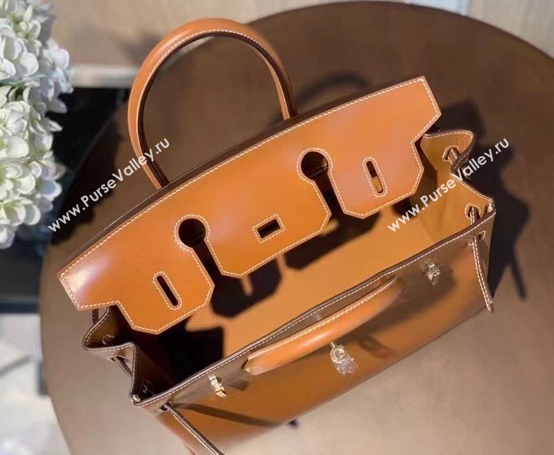 Hermes Birkin 25cm/30cm Bag in Original Box Leather Brown/Gold 2025 (Half Handmade) (XX-25052610)