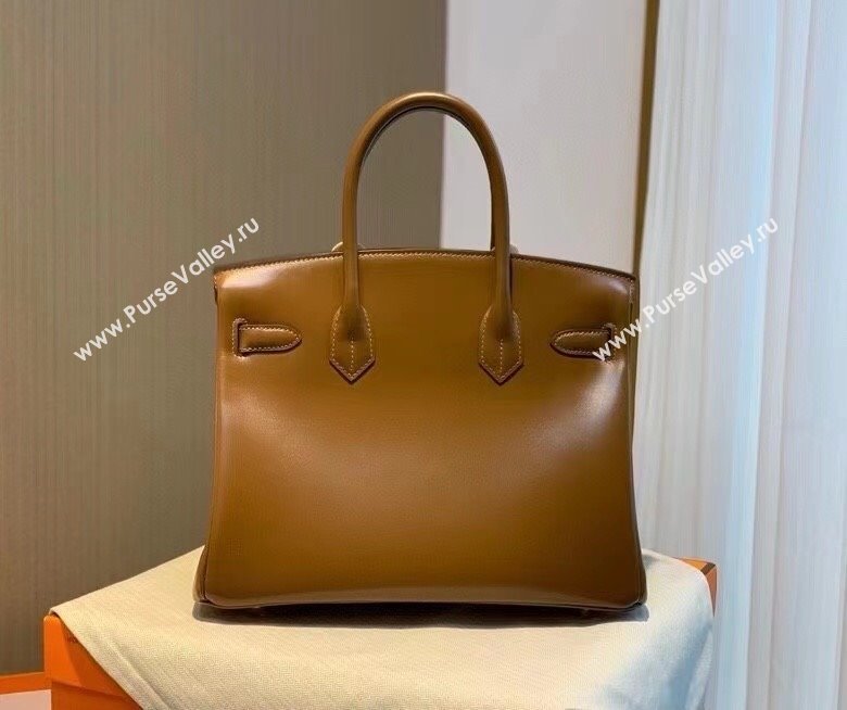 Hermes Birkin 25cm/30cm Bag in Original Box Leather Chestnut/Gold 2025 (Half Handmade) (XX-25052611)