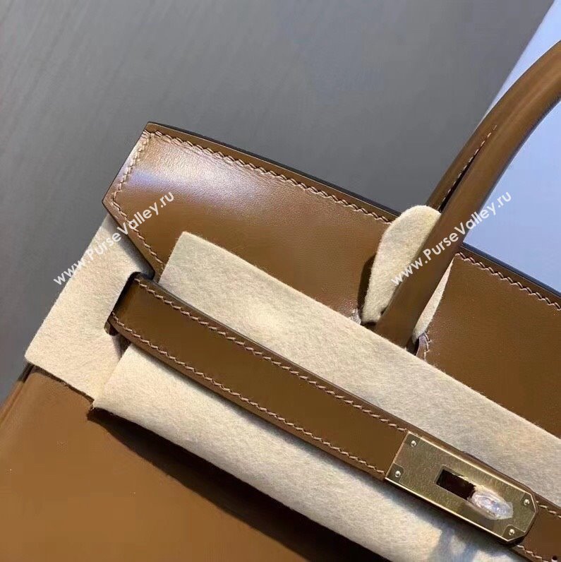 Hermes Birkin 25cm/30cm Bag in Original Box Leather Chestnut/Gold 2025 (Half Handmade) (XX-25052611)
