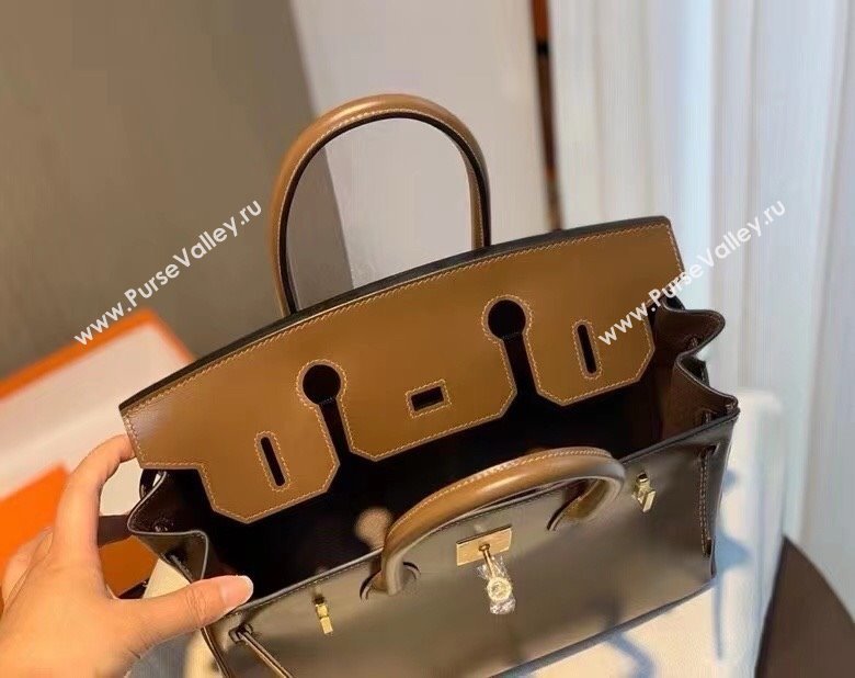 Hermes Birkin 25cm/30cm Bag in Original Box Leather Chestnut/Gold 2025 (Half Handmade) (XX-25052611)