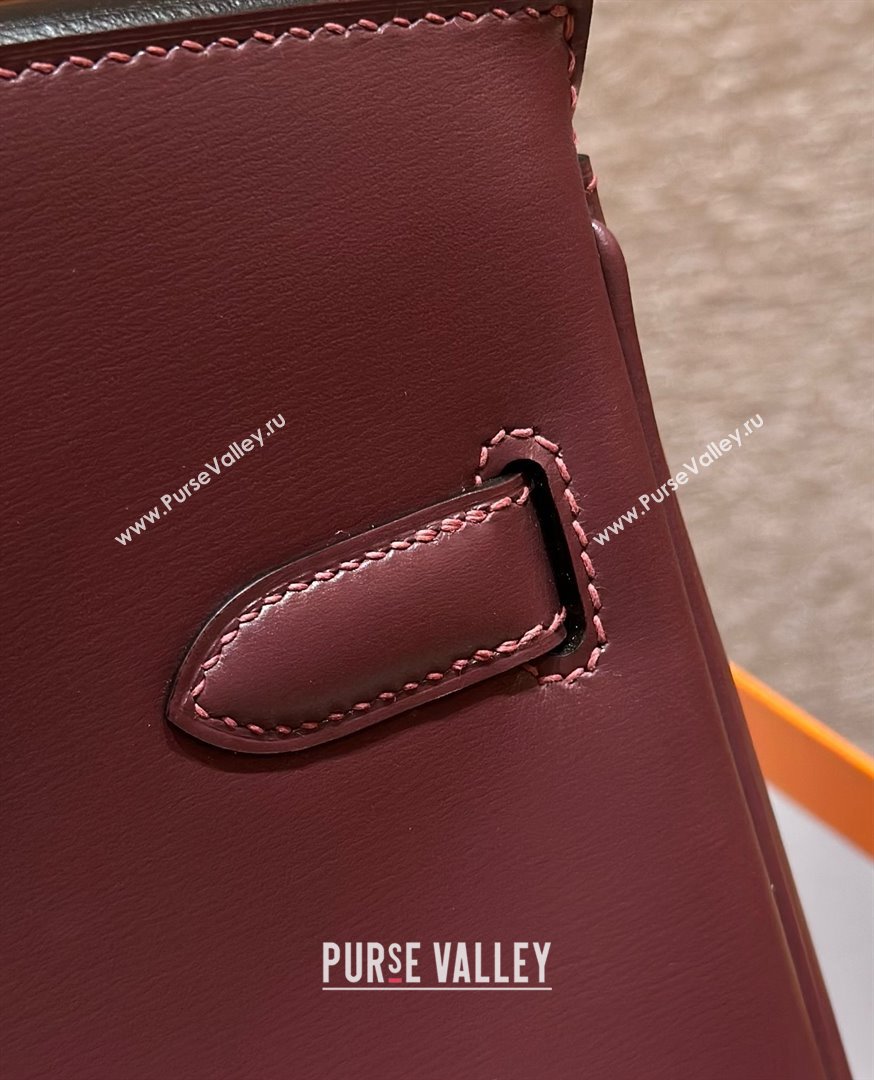 Hermes Birkin 25cm/30cm Bag in Original Box Leather Saddle Red/Gold 2025 (Half Handmade) (XX-25052614)