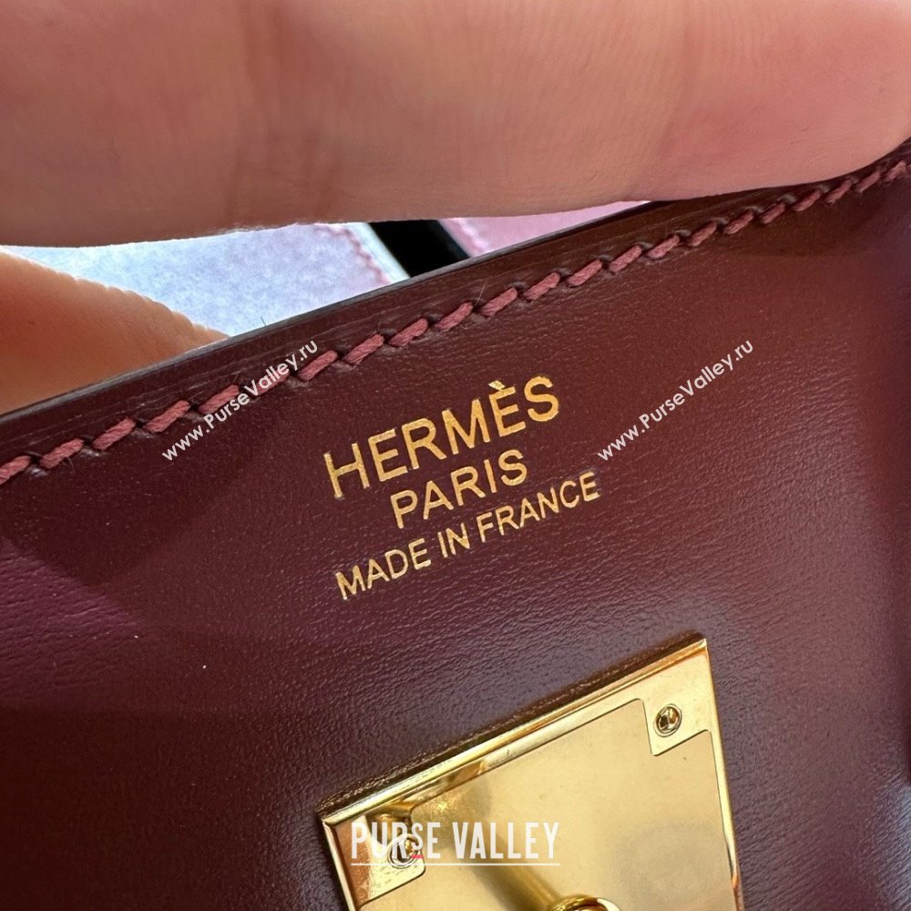 Hermes Birkin 25cm/30cm Bag in Original Box Leather Saddle Red/Gold 2025 (Half Handmade) (XX-25052614)