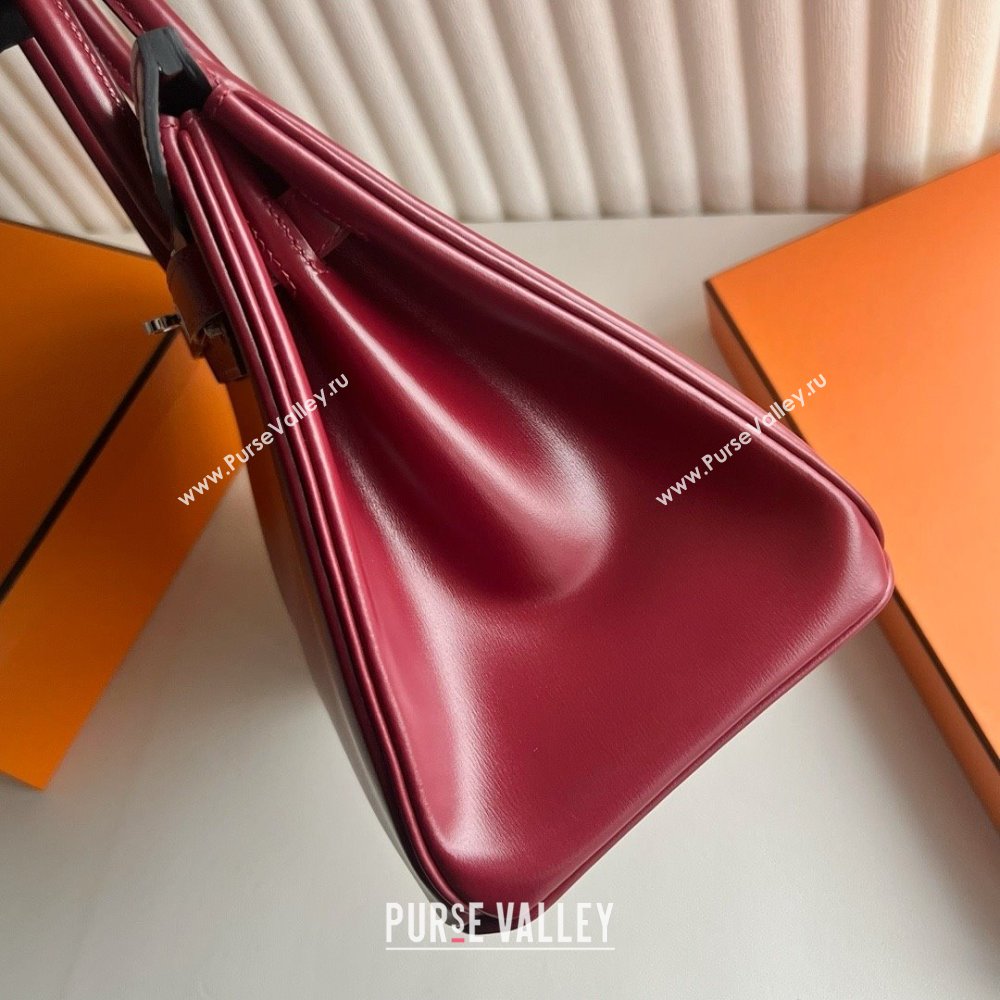 Hermes Birkin 25cm/30cm Bag in Original Box Leather CK55 Hermes Red/Silver 2025 (Full Handmade) (XYA-25052605)