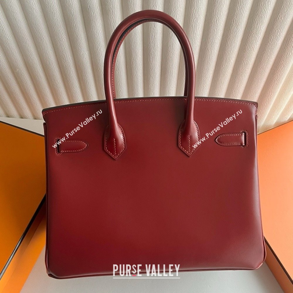 Hermes Birkin 25cm/30cm Bag in Original Box Leather CK55 Hermes Red/Silver 2025 (Full Handmade) (XYA-25052605)