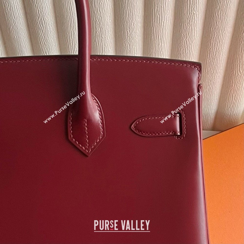 Hermes Birkin 25cm/30cm Bag in Original Box Leather CK55 Hermes Red/Silver 2025 (Full Handmade) (XYA-25052605)