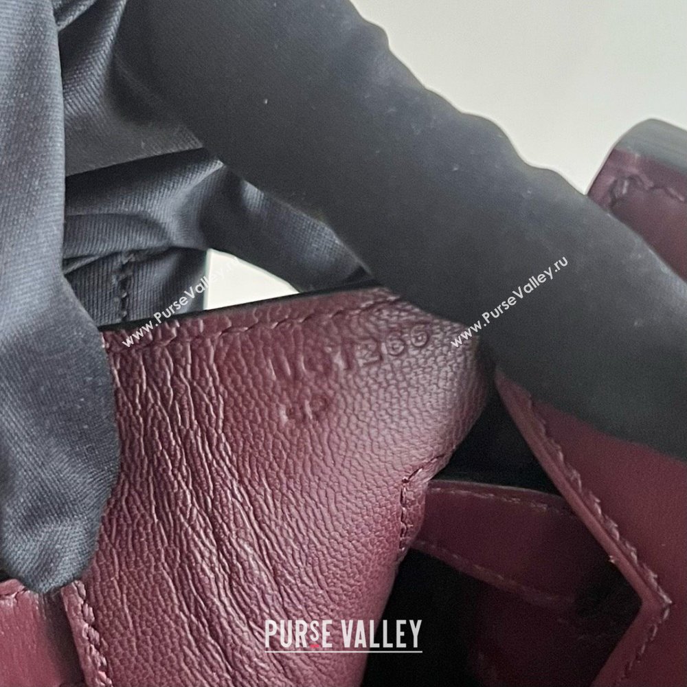 Hermes Birkin 25cm/30cm Bag in Original Box Leather CK57 Bordeaux Wine Red/Gold 2025 (Full Handmade) (XYA-25052606)