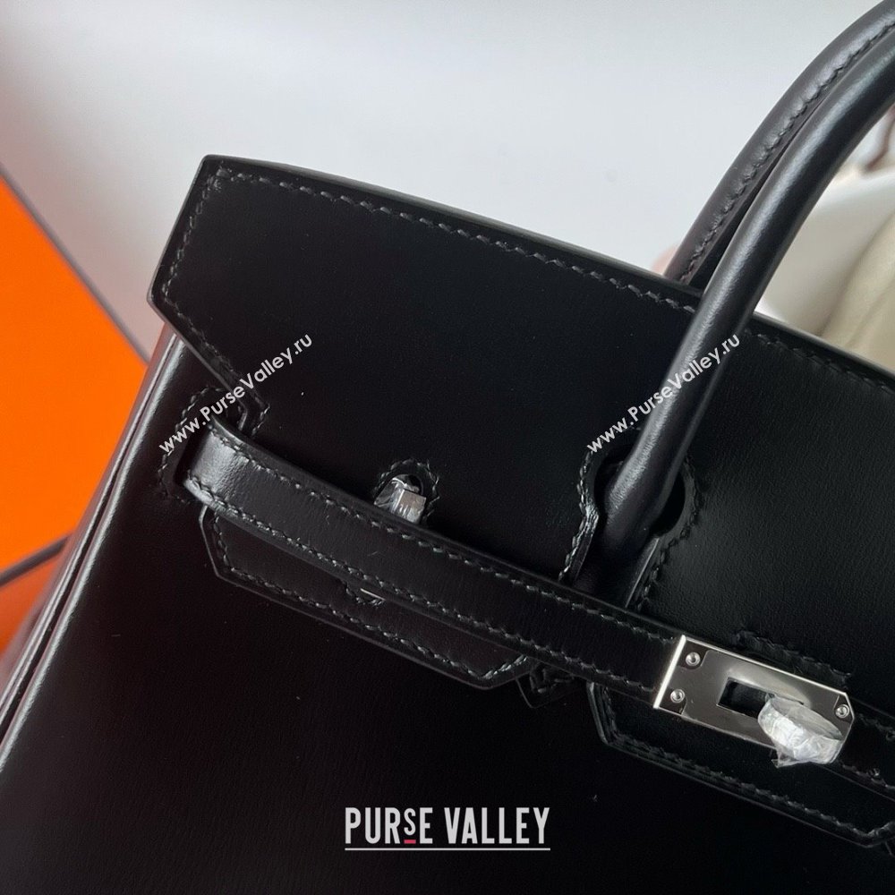 Hermes Birkin 25cm/30cm Bag in Original Box Leather CK89 Black/Silver 2025 (Full Handmade) (XYA-25052608)