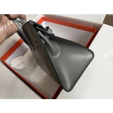 Hermes Birkin Sellier 25cm/30cm Bag in Original Box Leather Grey 2025 (Full Handmade) (XYA-25052601)