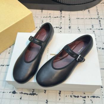 The Row Boheme MJ Shoe in Lambskin Leather TR052912 Black 2025 (MGN-25052912)