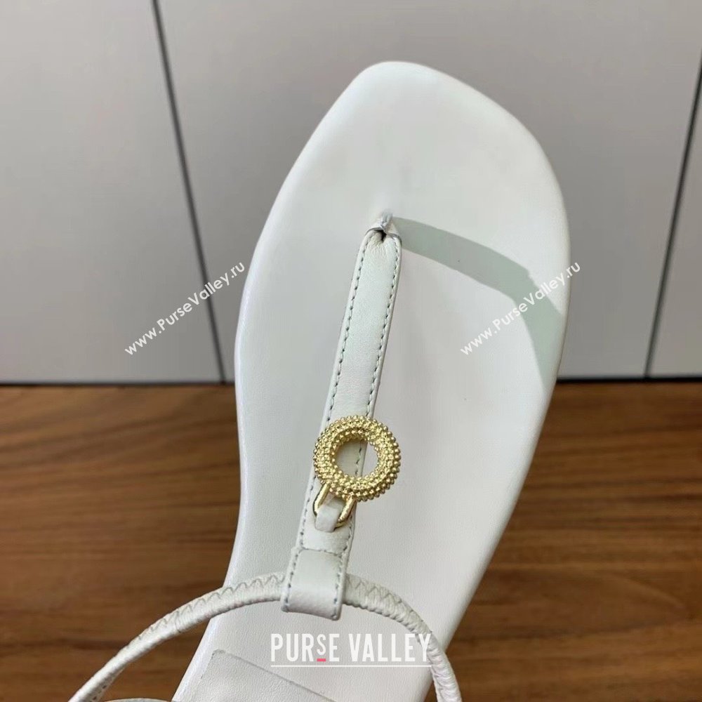 Loro Piana Mindil Infra Sandal in Lambskin LP6608 White 2025 (HH-25060608)