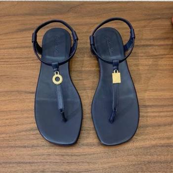 Loro Piana Mindil Infra Sandal in Lambskin LP6609 Blue 2025 (HH-25060609)