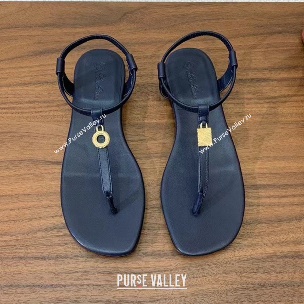 Loro Piana Mindil Infra Sandal in Lambskin LP6609 Blue 2025 (HH-25060609)
