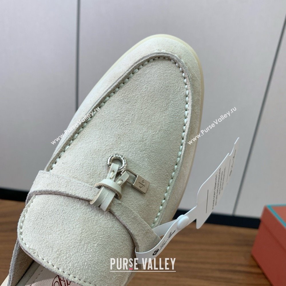 Loro Piana Charms Walk Babouche Loafer in Suede LP060501 Apricot 2025 (HH-25060501)
