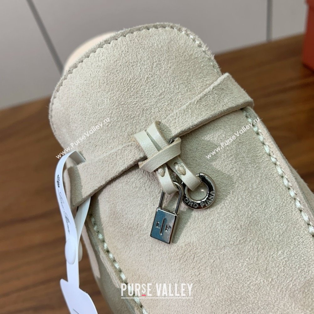 Loro Piana Charms Walk Babouche Loafer in Suede LP060501 Apricot 2025 (HH-25060501)