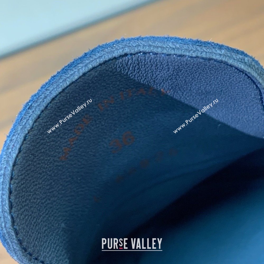 Loro Piana Charms Walk Babouche Loafer in Suede LP060504 Deep Blue 2025 (HH-25060504)