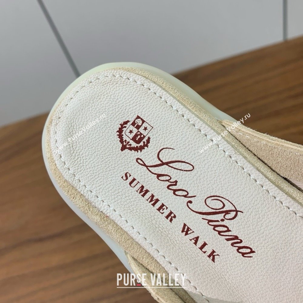 Loro Piana Charms Walk Babouche Loafer in Suede LP060505 387 Apricot 2025 (HH-25060605)