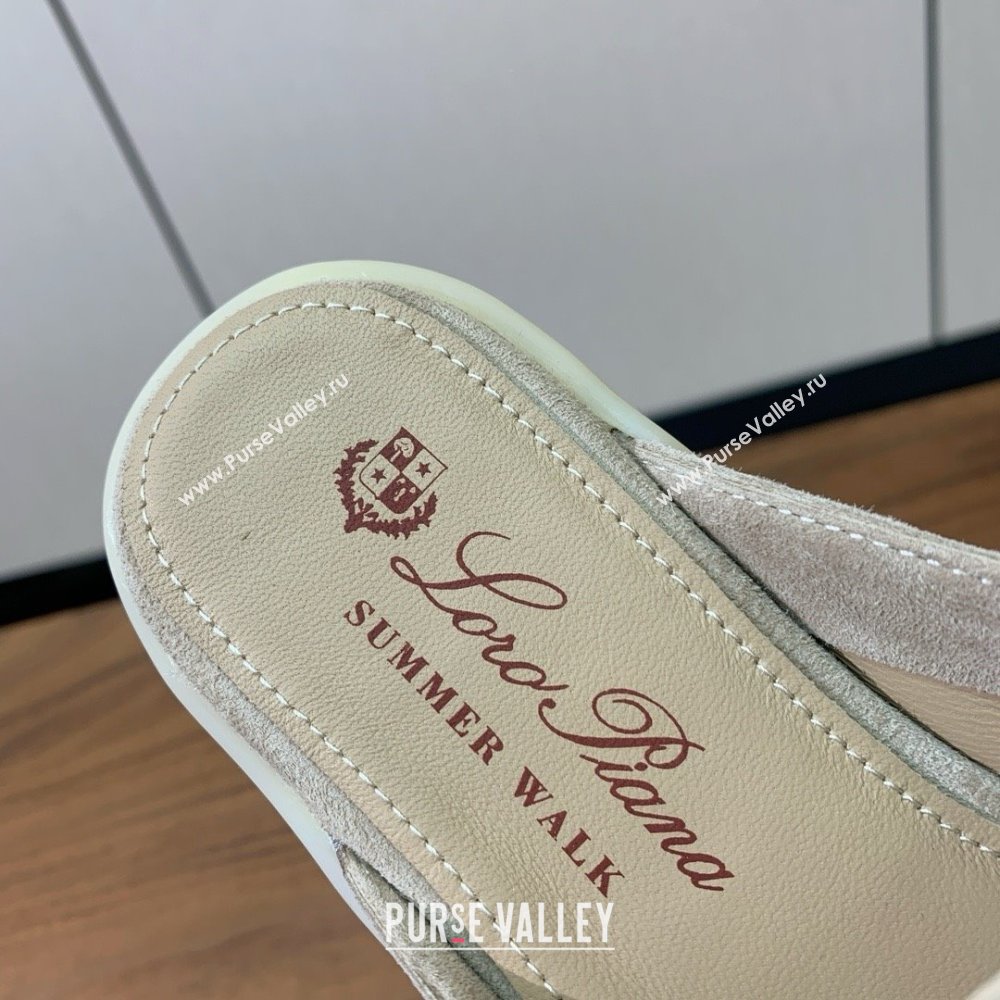 Loro Piana Charms Walk Babouche Loafer in Suede LP060507 Khaki 2025 (HH-25060507)