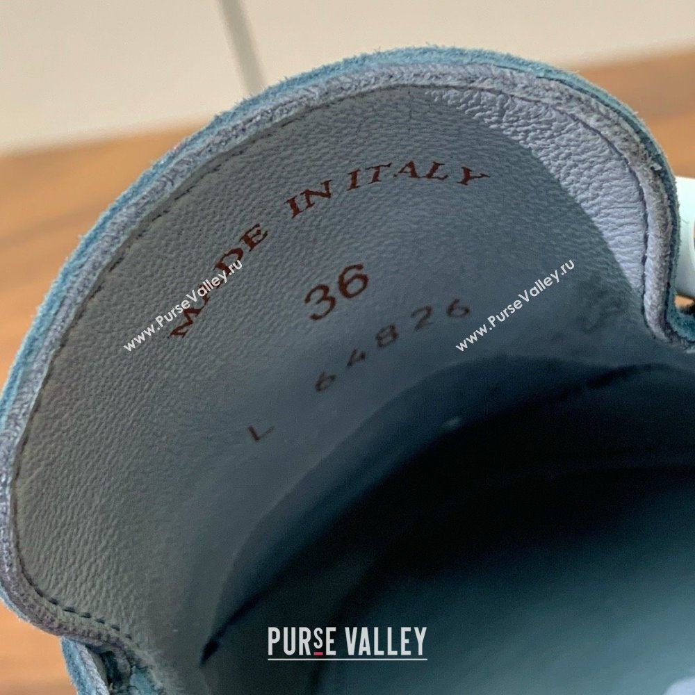 Loro Piana Charms Walk Babouche Loafer in Suede LP060508 Misty Blue 2025 (HH-25060508)