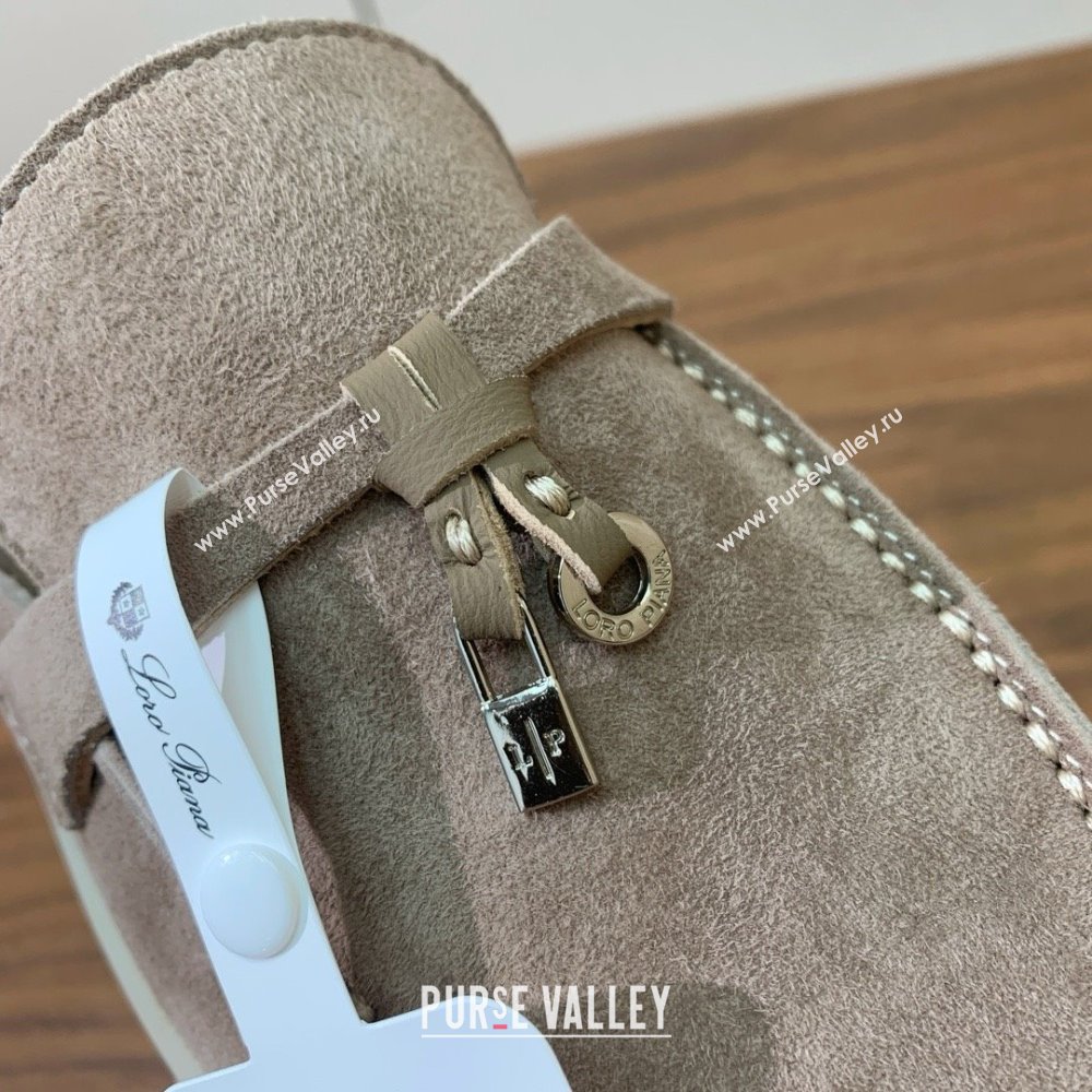 Loro Piana Charms Walk Babouche Loafer in Suede LP060509 Camel 2025 (HH-25060509)