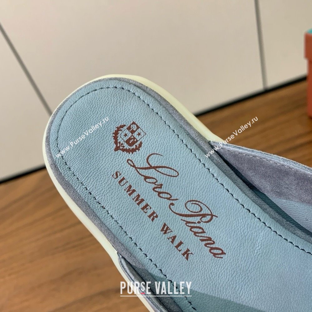 Loro Piana Charms Walk Babouche Loafer in Suede LP060510 Deep Grey 2025 (HH-25060510)