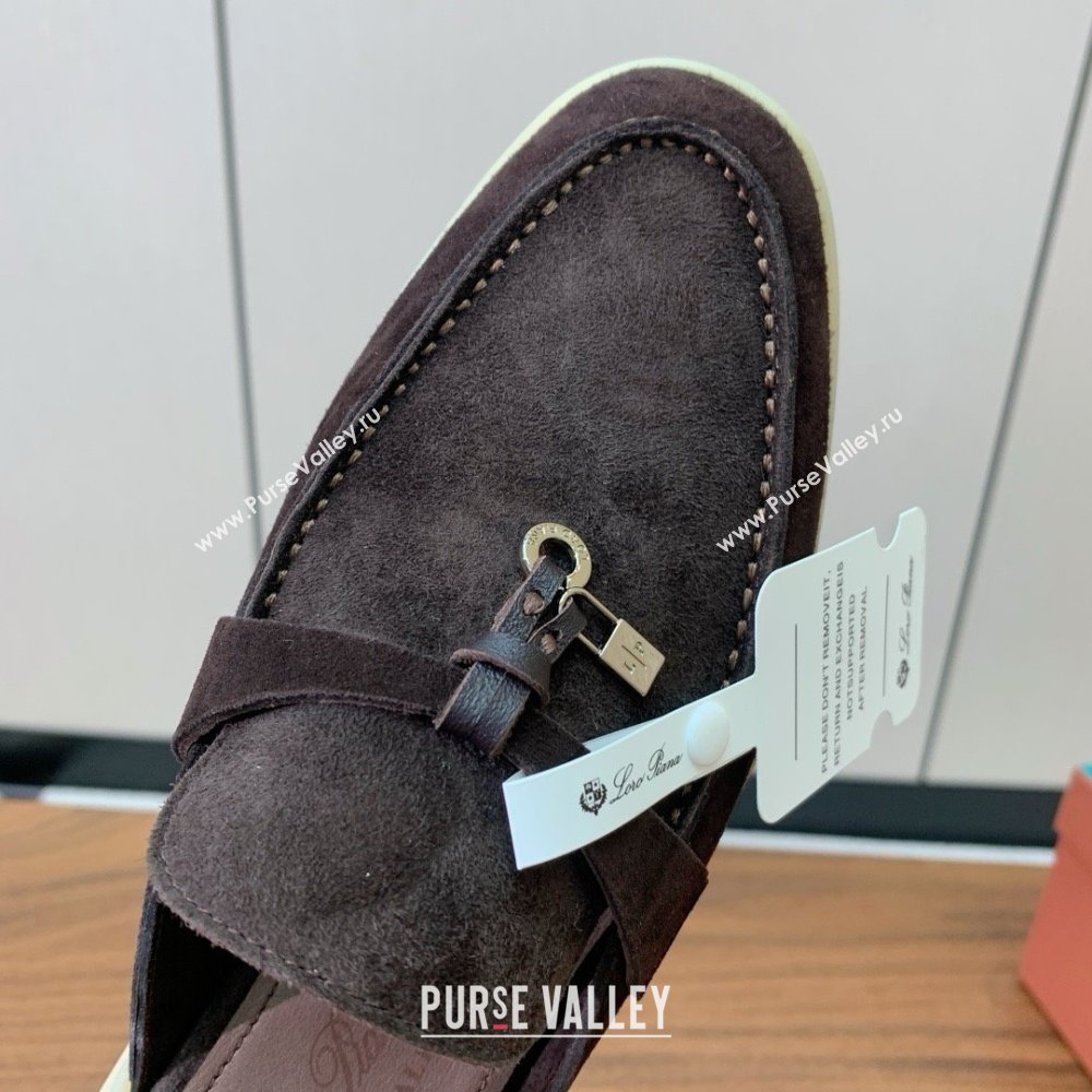 Loro Piana Charms Walk Babouche Loafer in Suede LP060511 Coffee 2025 (HH-25060511)