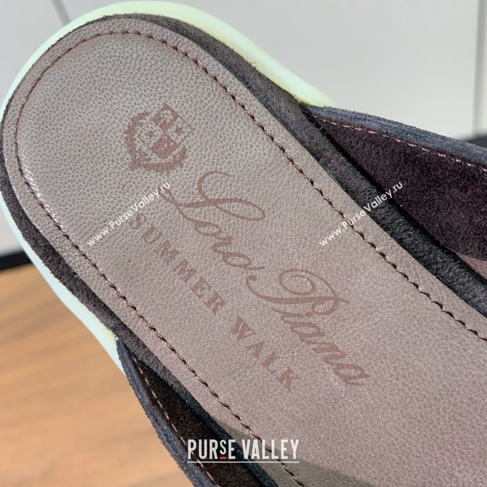 Loro Piana Charms Walk Babouche Loafer in Suede LP060511 Coffee 2025 (HH-25060511)