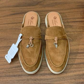 Loro Piana Charms Walk Babouche Loafer in Suede LP060512 Brown 2025 (HH-25060512)