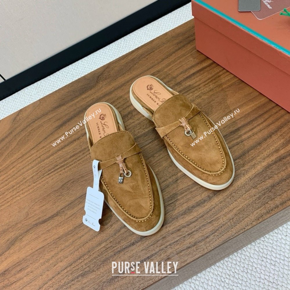 Loro Piana Charms Walk Babouche Loafer in Suede LP060512 Brown 2025 (HH-25060512)