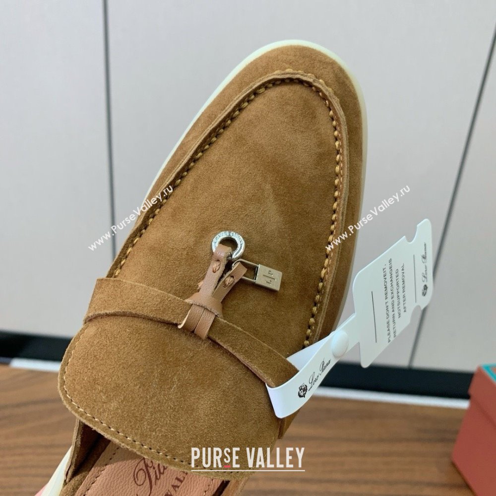 Loro Piana Charms Walk Babouche Loafer in Suede LP060512 Brown 2025 (HH-25060512)
