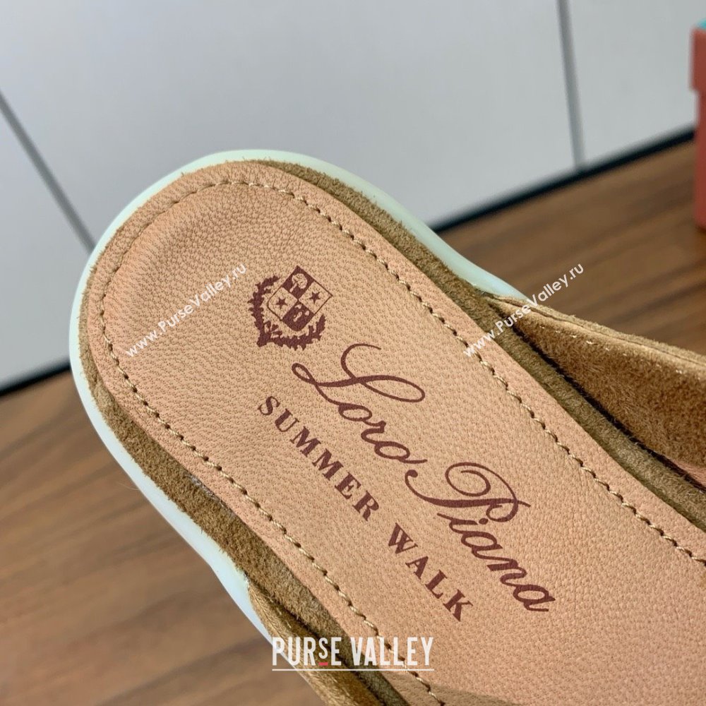 Loro Piana Charms Walk Babouche Loafer in Suede LP060512 Brown 2025 (HH-25060512)