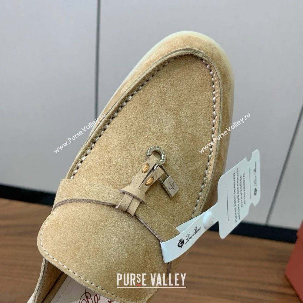 Loro Piana Charms Walk Babouche Loafer in Suede LP060514 Sand 2025 (HH-25060514)