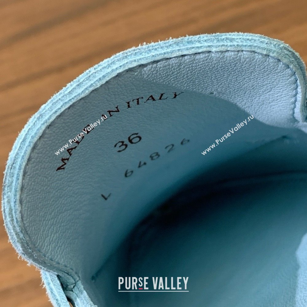Loro Piana Charms Walk Babouche Loafer in Suede LP060515 Light Blue 2025 (HH-25060515)