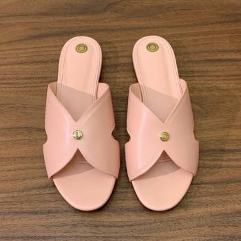 Loro Piana Vera Flat Sandal in Calfskin LP060530 Pink 2025 (HH-25060530)