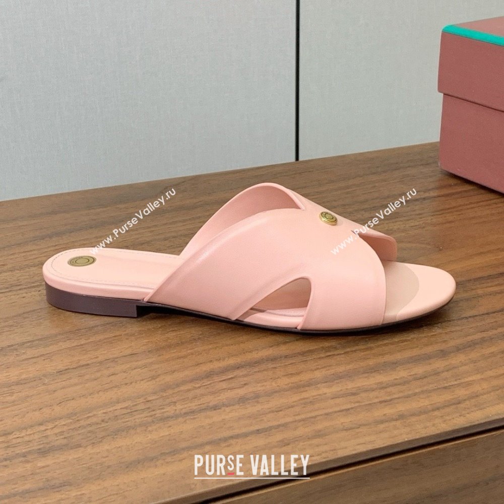 Loro Piana Vera Flat Sandal in Calfskin LP060530 Pink 2025 (HH-25060530)