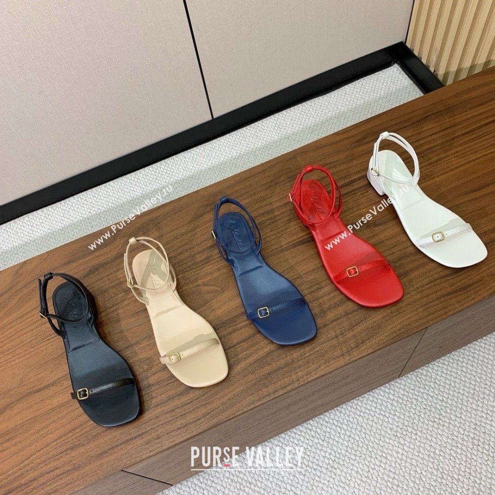 Loro Piana Lambskin Sandal in LP6601 Black 2025 (HH-25060601)
