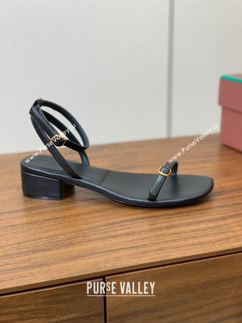Loro Piana Lambskin Sandal in LP6601 Black 2025 (HH-25060601)