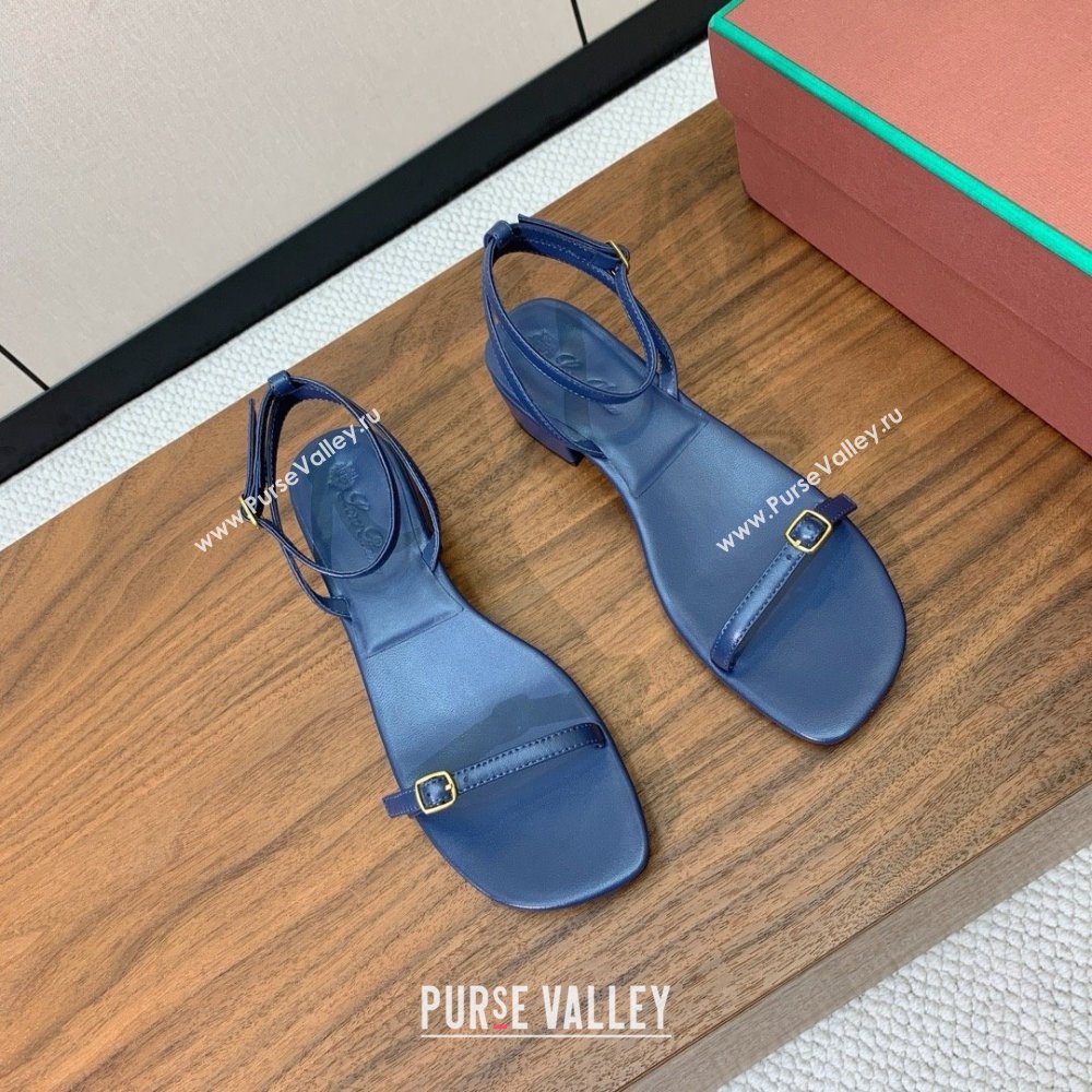 Loro Piana Lambskin Sandal in LP6603 Blue 2025 (HH-25060603)