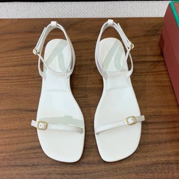 Loro Piana Lambskin Sandal in LP6604 White 2025 (HH-25060604)