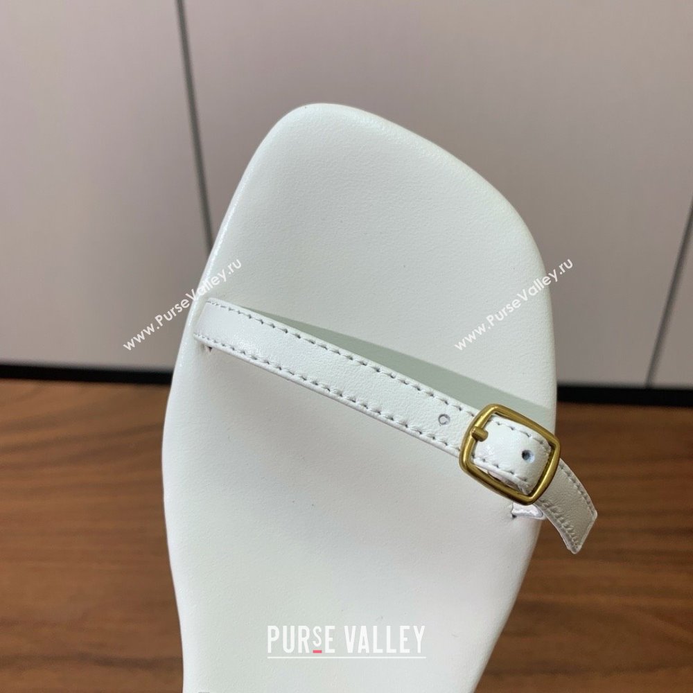 Loro Piana Lambskin Sandal in LP6604 White 2025 (HH-25060604)