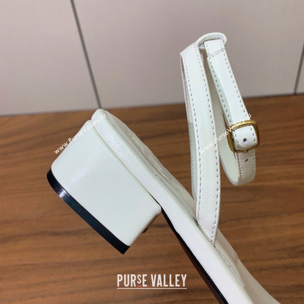 Loro Piana Lambskin Sandal in LP6604 White 2025 (HH-25060604)