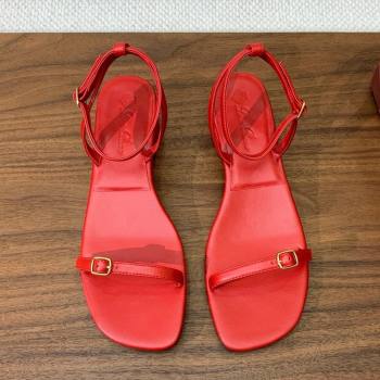 Loro Piana Lambskin Sandal in LP6606 Red 2025 (HH-25060606)