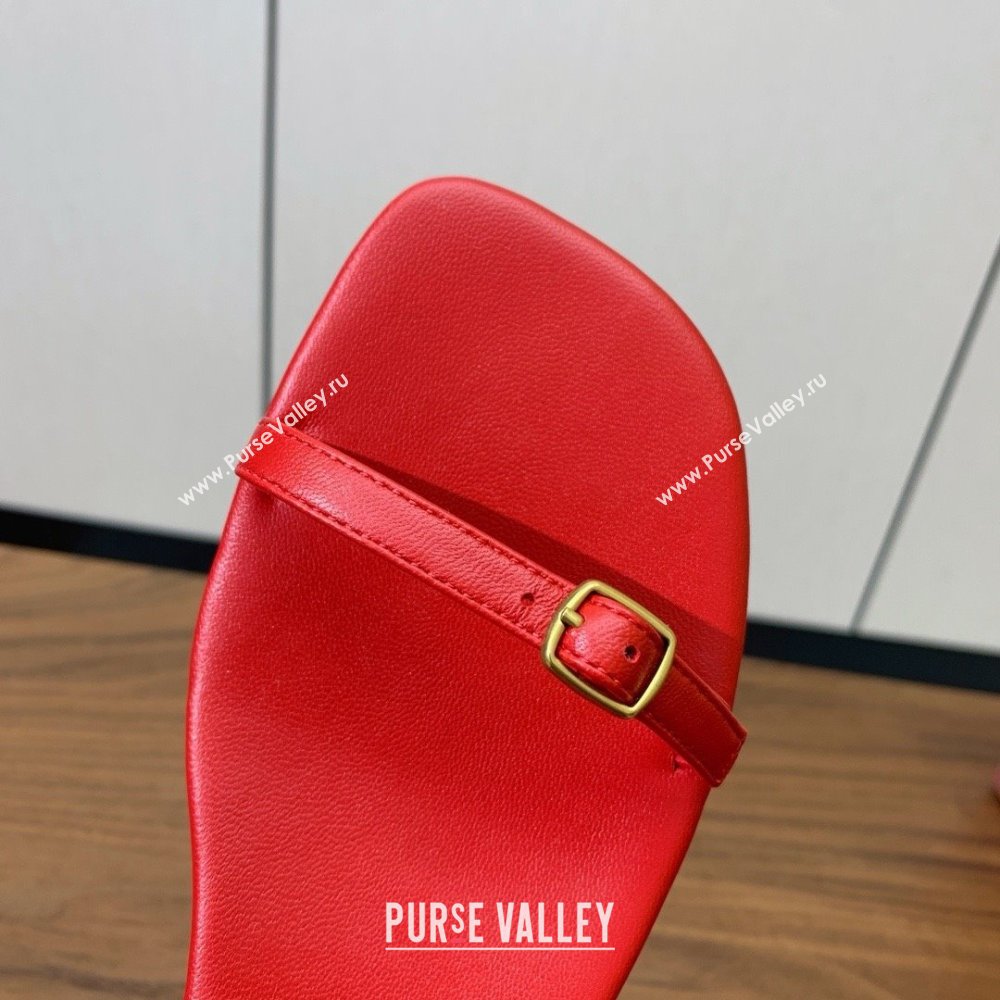 Loro Piana Lambskin Sandal in LP6606 Red 2025 (HH-25060606)