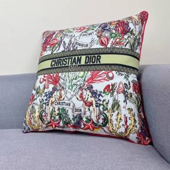 Dior Embroidered Cotton Square Pillow 50x50cm D060702 2025 (ASL-25060703)