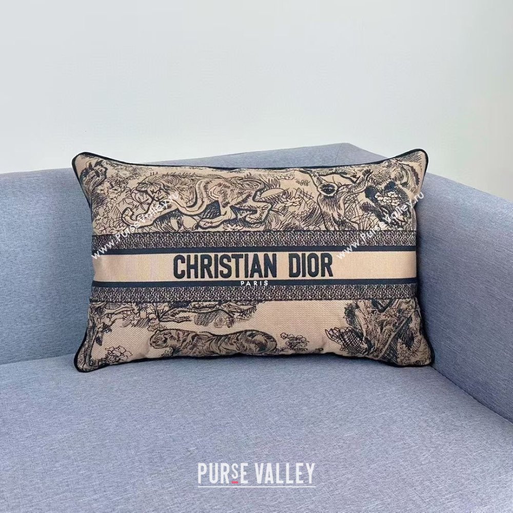 Dior Embroidered Cotton Rectangular Pillow 30x50cm D060704 2025 (ASL-25060704)