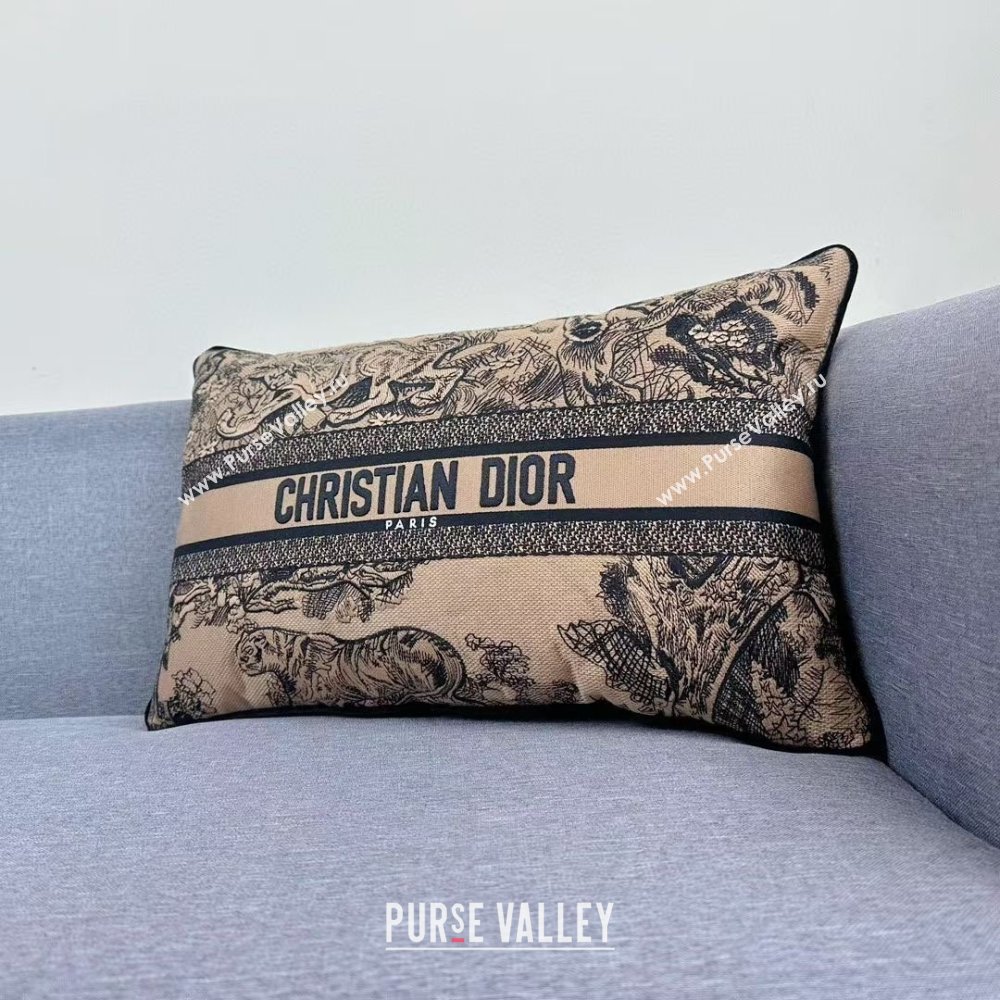 Dior Embroidered Cotton Rectangular Pillow 30x50cm D060704 2025 (ASL-25060704)