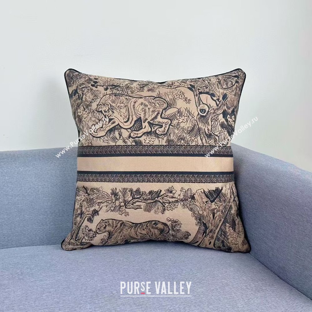 Dior Embroidered Cotton Square Pillow 50x50cm D060705 2025 (ASL-25060705)