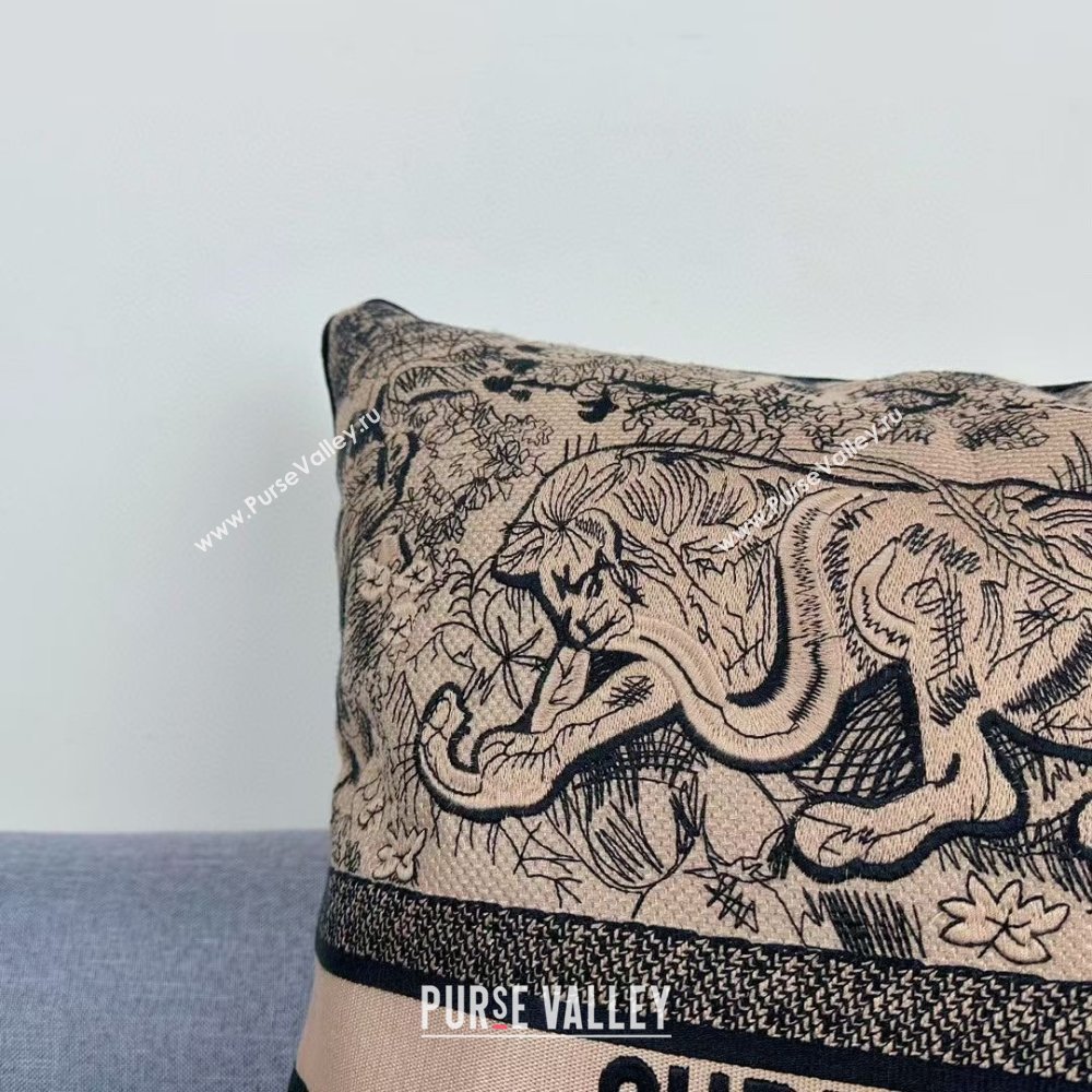 Dior Embroidered Cotton Square Pillow 50x50cm D060705 2025 (ASL-25060705)