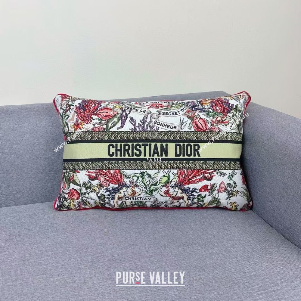 Dior Embroidered Cotton Rectangular Pillow 30x50cm D060701 2025 (ASL-25060702)